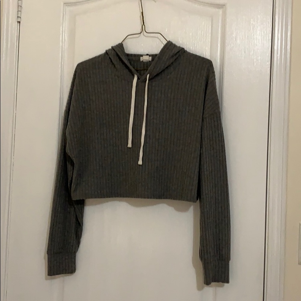 Garage Waffle Cropped Hoodie